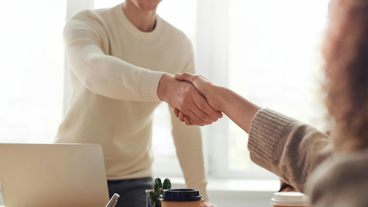 Business handshake